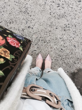 「アイテム（ベースメイク、パープル系）」を使った、白茶妖怪さん（レディース・158cm）の夏コーディネート