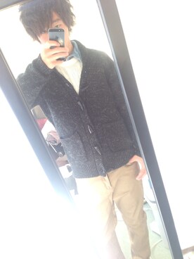 「roshell（ロシェル）のアイテム（その他シューズ、その他）」を使った、よこちゃんさん（メンズ・172cm）の冬コーディネート