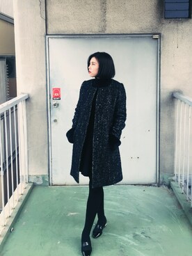 「Soareak（ソアリーク）のアイテム（その他シューズ）」を使った、汪大糖さん（レディース・162cm）の冬コーディネート