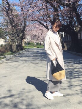 「JOURNAL STANDARD LUXE（ジャーナルスタンダード　ラックス）のアイテム（財布/小物）」を使った、minaさん（レディース・170cm）の春コーディネート