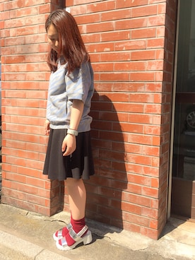 「メタリックサンダル」｜JELLYBEANSさん（レディース・155cm）の春コーディネート