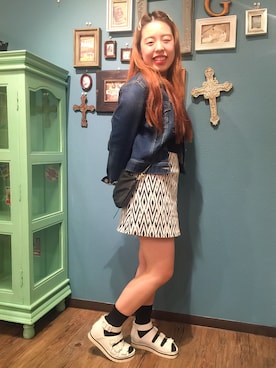 「JELLY BEANS（ジェリービーンズ）のアイテム」を使った、JELLYBEANSさん（レディース・155cm）の夏コーディネート