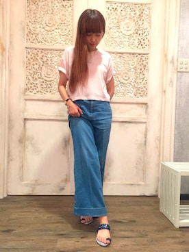 「JELLY BEANS（ジェリービーンズ）のアイテム」を使った、JELLYBEANSさん（レディース・155cm）の夏コーディネート