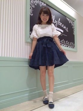 「JELLY BEANS（ジェリービーンズ）のアイテム」を使った、JELLYBEANSさん（レディース・155cm）の秋コーディネート