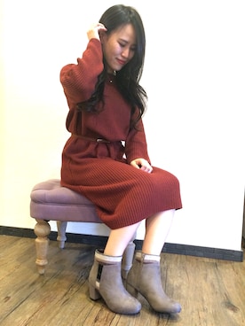 「JELLY BEANS（ジェリービーンズ）のアイテム」を使った、JELLYBEANSさん（レディース・155cm）の冬コーディネート