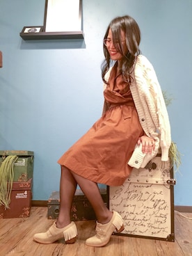 「アイテム（ブーティ）」を使った、JELLYBEANSさん（レディース・155cm）の冬コーディネート