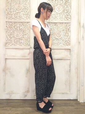 「アイテム（シューズ、ブルー系）」を使った、JELLYBEANSさん（レディース・155cm）の夏コーディネート