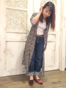 「アイテム（バレエシューズ）」を使った、JELLYBEANSさん（レディース・155cm）の夏コーディネート