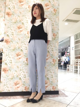 「アイテム（レッド系）」を使った、JELLYBEANSさん（レディース・155cm）の秋コーディネート