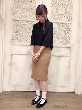 「JELLY BEANS（ジェリービーンズ）のアイテム（パンプス）」を使った、JELLYBEANSさん（レディース・155cm）の秋コーディネート