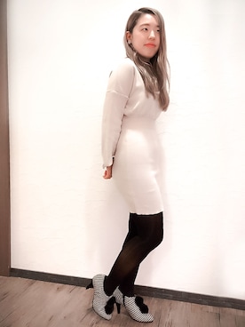 「アイテム（ブーティ）」を使った、JELLYBEANSさん（レディース・155cm）の秋コーディネート