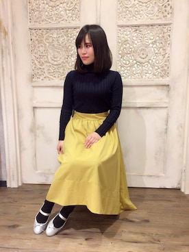 「JELLY BEANS（ジェリービーンズ）のアイテム（バレエシューズ）」を使った、JELLYBEANSさん（レディース・155cm）の秋コーディネート