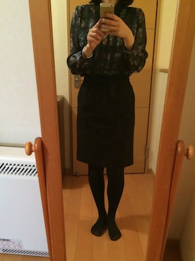 「ICB（アイシービー）のアイテム（スカート）」を使った、ほのりんさん（レディース・166cm）の秋コーディネート