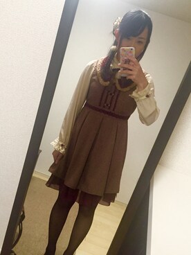 「axes femme（アクシーズファム）のアイテム（ダッフルコート）」を使った、おぎまいさん（レディース・160cm）の秋コーディネート