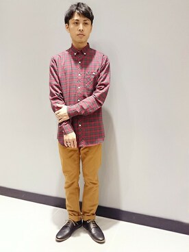 「TOPMAN（トップマン）のアイテム」を使った、ライオンさん（メンズ・170cm）の秋コーディネート