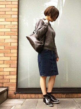 Rie Inoueさんの「誕生石付き チャーム チェーン ネックレス ブランド オリジナル  レディース アクセサリー」を使ったコーディネート