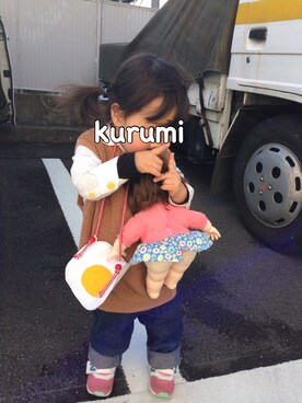くるさん（キッズ・90cm）の冬コーディネート
