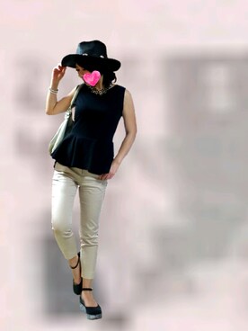 「FLAPPER（フラッパー）のアイテム（パンプス）」を使った、noeさん（レディース・158cm）の夏コーディネート