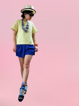 「コットンレース」｜noeさん（レディース・158cm）の夏コーディネート