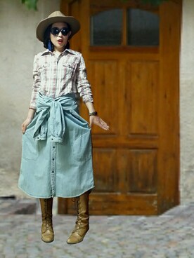 「Miss Me（ミスミー）のアイテム」を使った、noeさん（レディース・158cm）の秋コーディネート