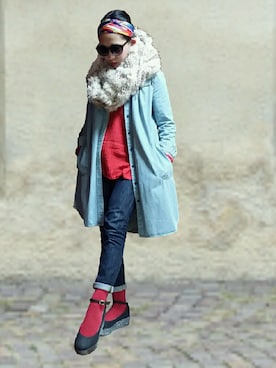 「FLAPPER（フラッパー）のアイテム（パンプス）」を使った、noeさん（レディース・158cm）の秋コーディネート