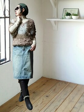 「vingtrois（バントロア）のアイテム」を使った、noeさん（レディース・158cm）の秋コーディネート