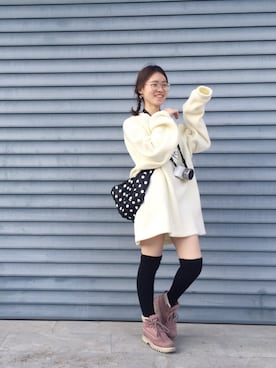 「chocoolate（チョコレート）のアイテム」を使った、___LuLuさん（レディース・158cm）の春コーディネート