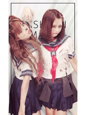 「ハロウィン」｜「アイテム（セットアップ）」を使った、ちさん（レディース・157cm）の秋コーディネート