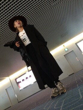「Rick Owens（リックオウエンス）のアイテム（その他アウター）」を使った、MINMIさん（レディース・155cm）の秋コーディネート