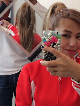 「adidas by Stella McCartney（アディダスバイステラマッカートニー）のアイテム（ジャージ）」を使った、MINMIさん（レディース・155cm）の冬コーディネート