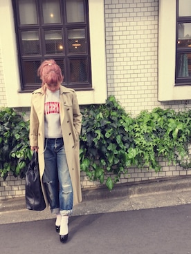 「スエット」｜MINMIさん（レディース・155cm）の春コーディネート