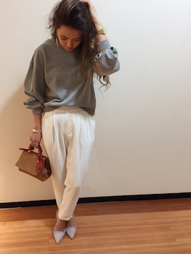 「UNRELISH（アンレリッシュ）のオペラカットパンプス（パンプス）」を使った、UNRELISH広島パルコ店さん（レディース・157cm）の冬コーディネート