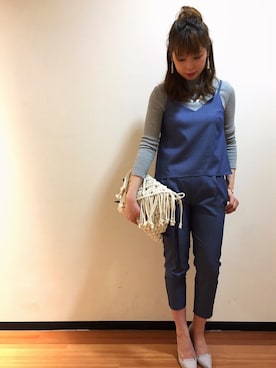 「UNRELISH（アンレリッシュ）のオペラカットパンプス（パンプス）」を使った、UNRELISH広島パルコ店さん（レディース・157cm）の春コーディネート