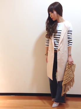 「UNRELISH（アンレリッシュ）のオペラカットパンプス（パンプス）」を使った、UNRELISH広島パルコ店さん（レディース・157cm）の春コーディネート