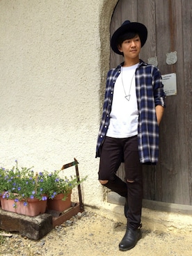 「Anoutcommune（アナウトコミューン）のアイテム」を使った、ゆうやさん（メンズ・167cm）の秋コーディネート