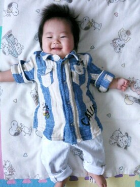 「雨の日コーデ」｜「アイテム（ラッピングキット）」を使った、saku*さん（キッズ・60cm）の夏コーディネート