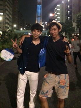 綾部さん（メンズ・170cm）の夏コーディネート