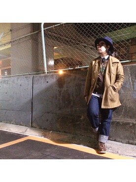「hat」｜  hiroakiさん（メンズ・170cm）の冬コーディネート