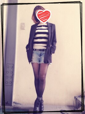 「＃テーラードジャケット」｜YUIさん（レディース・149cm）の春コーディネート