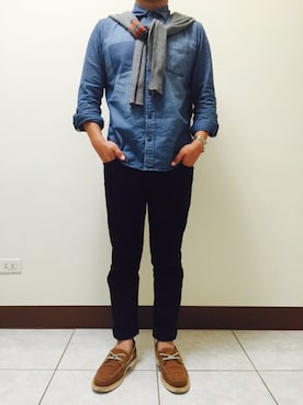 「VIDA＋（ヴィーダプラス）のアイテム」を使った、Kyo Gai Syouさん（メンズ・165cm）の秋コーディネート