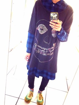 「YEAH RIGHT!!（イェーライト）のアイテム」を使った、$atosh!さん（メンズ・167cm）の春コーディネート