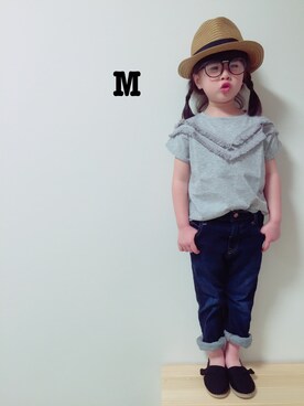 「5歳」｜「アイテム（その他シューズ）」を使った、みやまるさん（キッズ・110cm）の春コーディネート