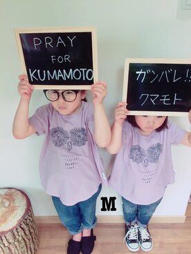 「5歳」｜「アイテム（その他シューズ）」を使った、みやまるさん（キッズ・110cm）の春コーディネート
