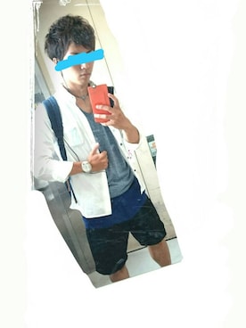 「膝上ショーツ」｜「アイテム（ブーツ）」を使った、〓HIDEAKI〓さん（メンズ・165cm）の夏コーディネート
