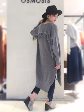 「OSMOSIS（オズモーシス）のアイテム（シューズ）」を使った、OSMOSISルミネ立川さん（レディース・161cm）の秋コーディネート