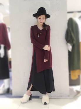 OSMOSISルミネ立川さん(レディース・161cm)の秋コーディネート