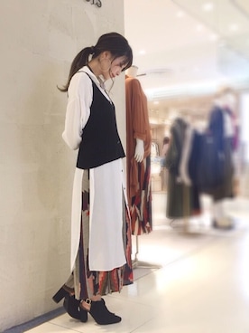 OSMOSISルミネ立川さん（レディース・161cm）の秋コーディネート