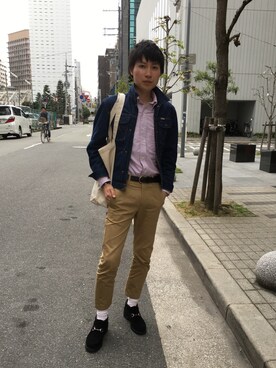「LuncH（ランチ）のアイテム（その他）」を使った、おかちゃん☆さん（メンズ・176cm）の春コーディネート
