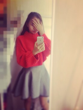 「H&M（エイチ・アンド・エム）のアイテム（その他トップス、その他）」を使った、zenaideさん（レディース・160cm）の秋コーディネート