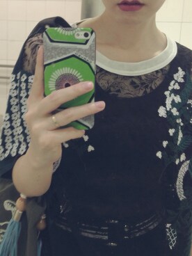 「mame（マメ）のアイテム（Tシャツ/カットソー）」を使った、k_______さん（レディース・157cm）の冬コーディネート